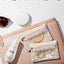 Estuche joyas viaje con bolsas terciopelo cremallera 6 pzas