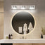 Lámpara baño níquel cepillado 24pulg 3 luces led