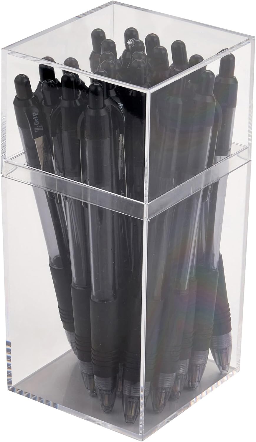 Recipiente plástico transparente 2.75x2.625x5.75" set 4