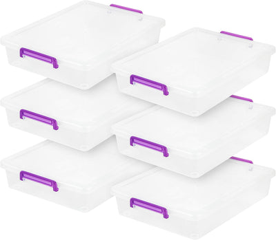 Organiz. plástico 6qt con tapas para artes y manualidades