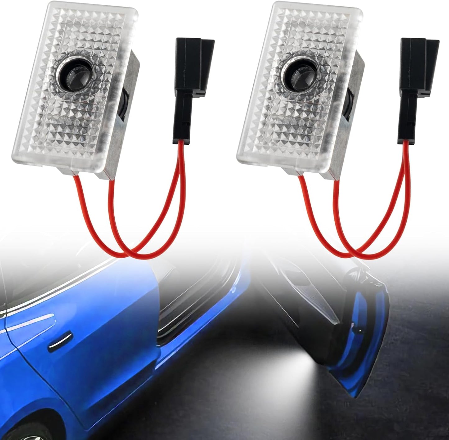 Luces charco Tesla Model Y 3 X S con logotipo pack 4