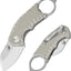 Cuchillo EDC plegable acero 8Cr13MoV mango G10 tan