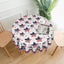Mantel Patriótico Americano 60pulg Rojo Blanco Azul Estrellas