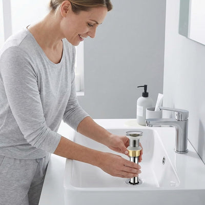 Desagüe lavabo baño tapón antiobstrucción con colador