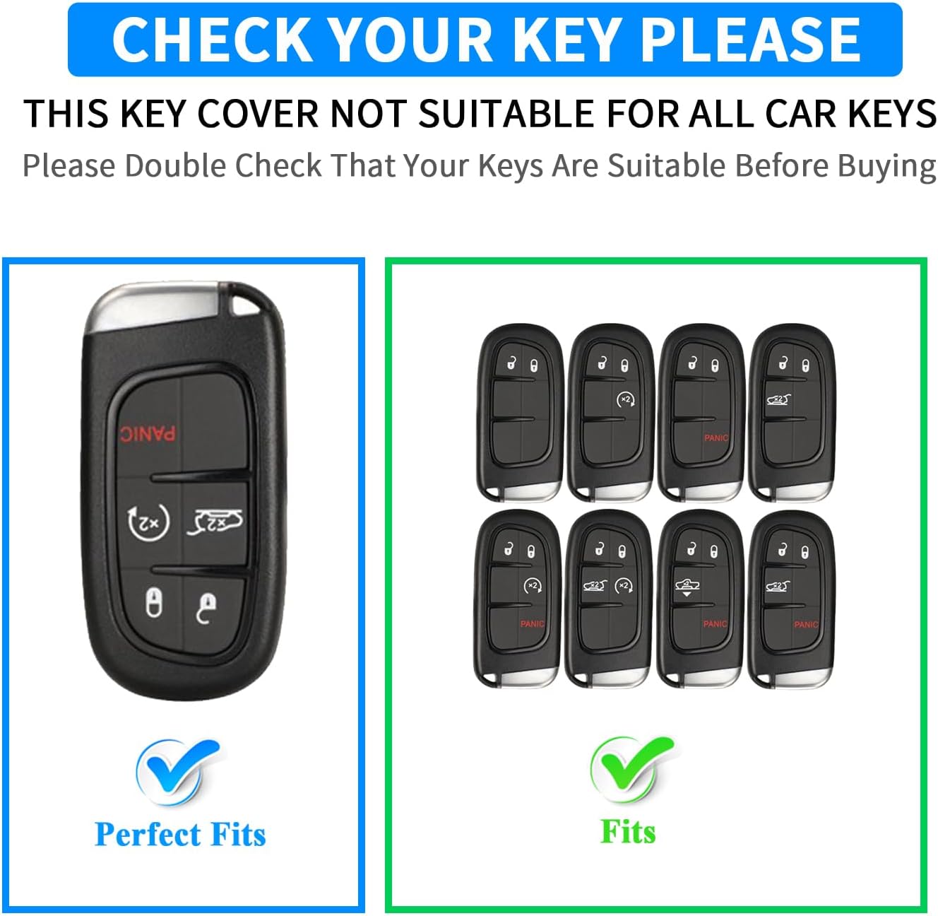 Funda silicona llavero Dodge 5 botones Jeep Grand Cherokee