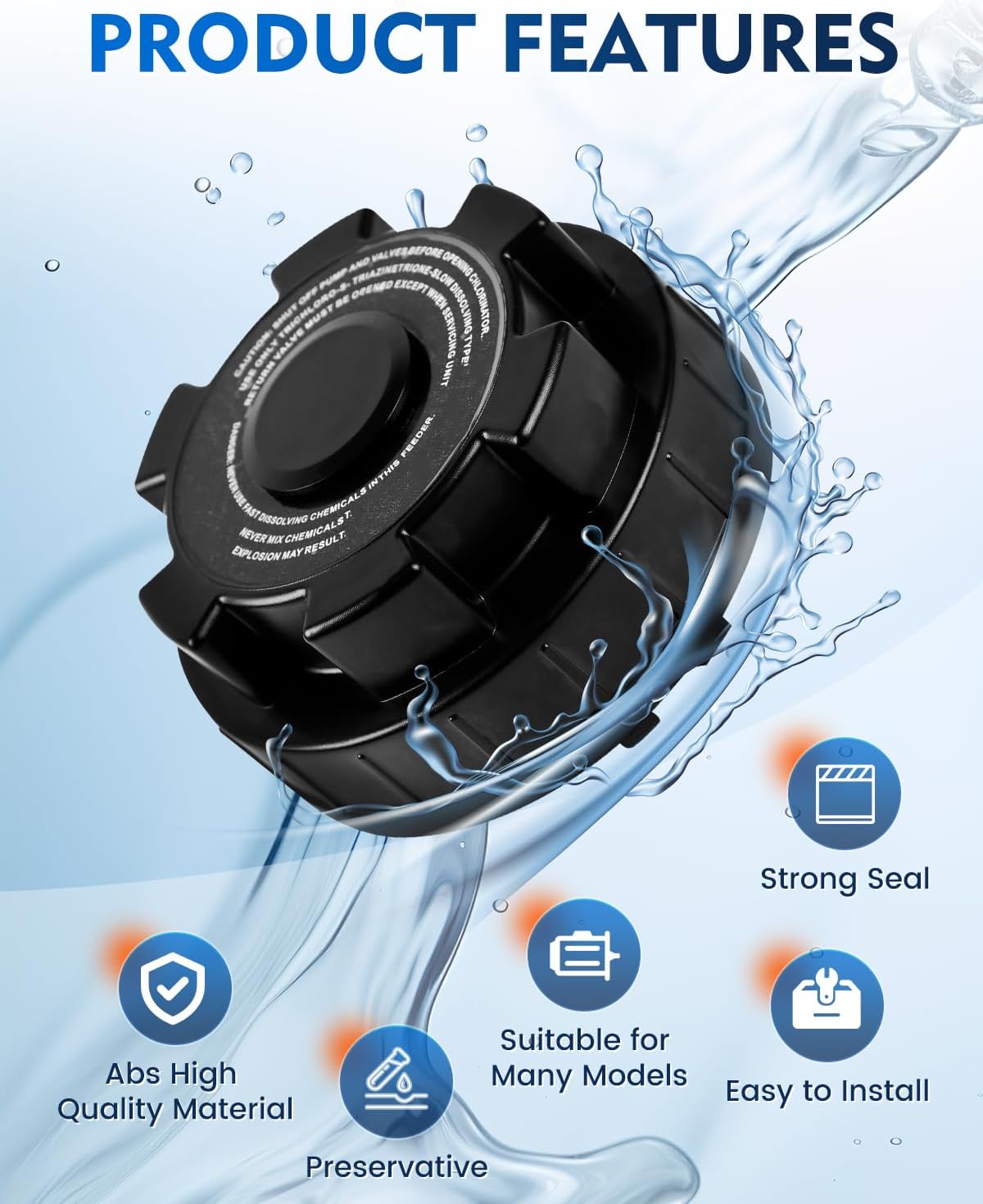 Cubierta clorador comp Hayward Cl200 CL220 ABS negro