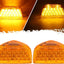 2 Luces LED Ámbar Intermitentes para Faros Peterbilt