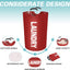 Cesta lavandería 115l plegable con asas aluminio espuma