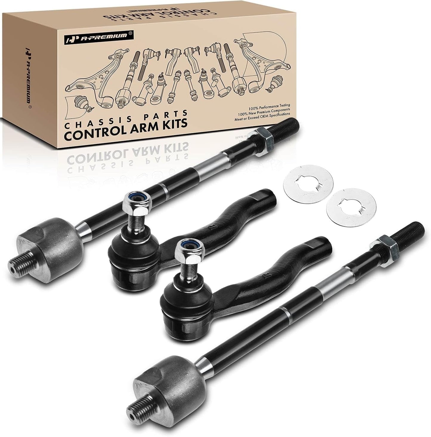 Set 4 Extremos Barra Dirección Toyota Corolla