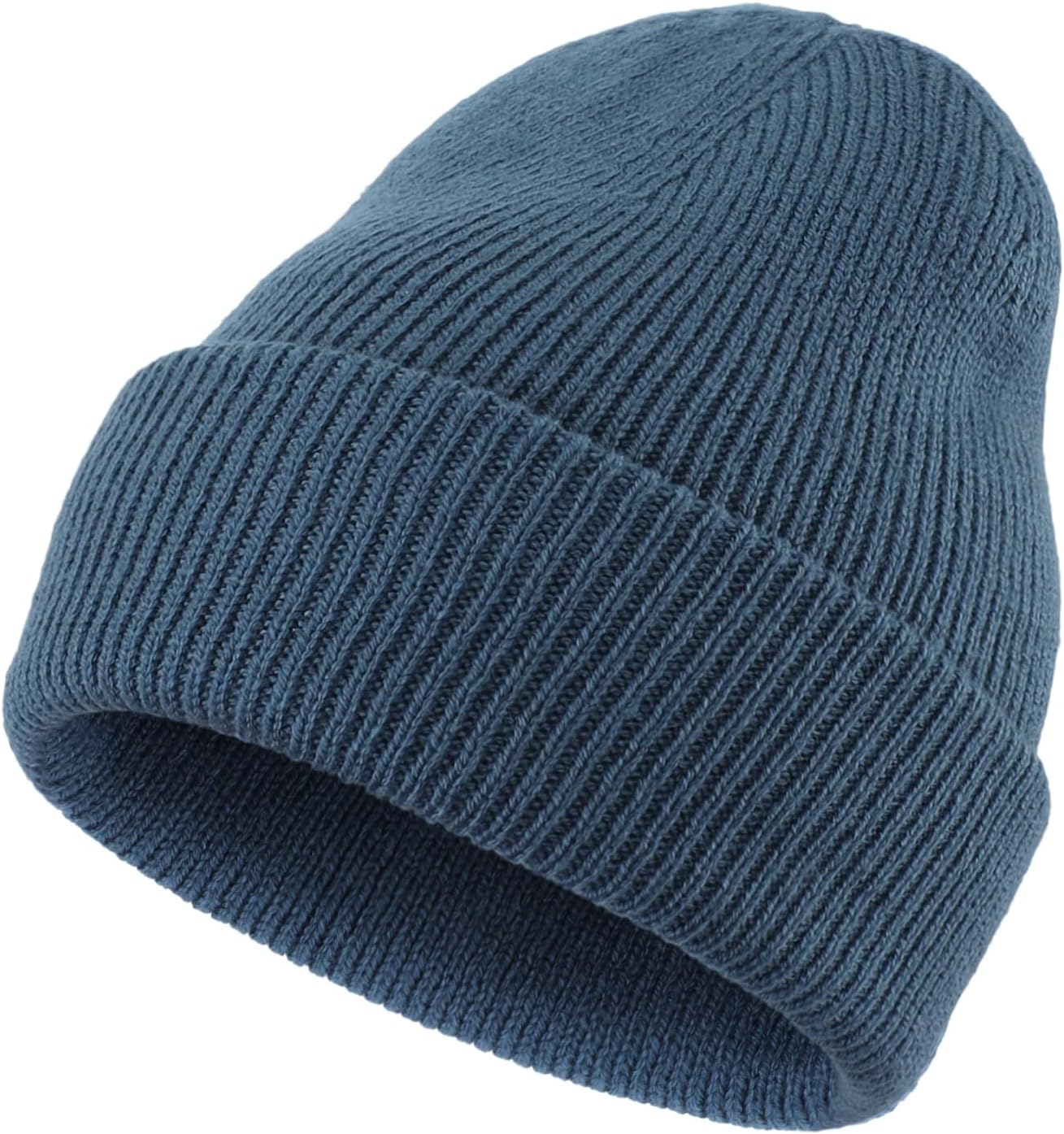 Gorro invierno con puño para hombre y mujer cálido