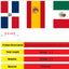 Set 2 Banderas Hispanas 22 Paises 60ft Escuela Oficina