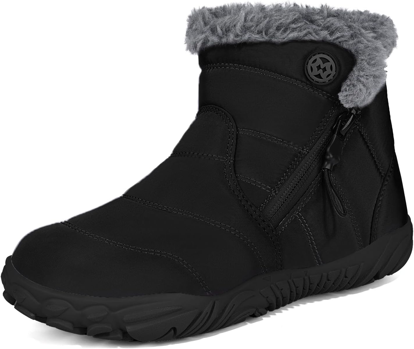 Botas invierno para niños ancho agua con suela plana