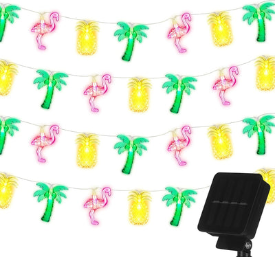 50 Luces LED Tropicales Impermeables Solar 25pulg Exteriores