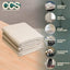 Lona algodón resistente 9x12ft 4uds