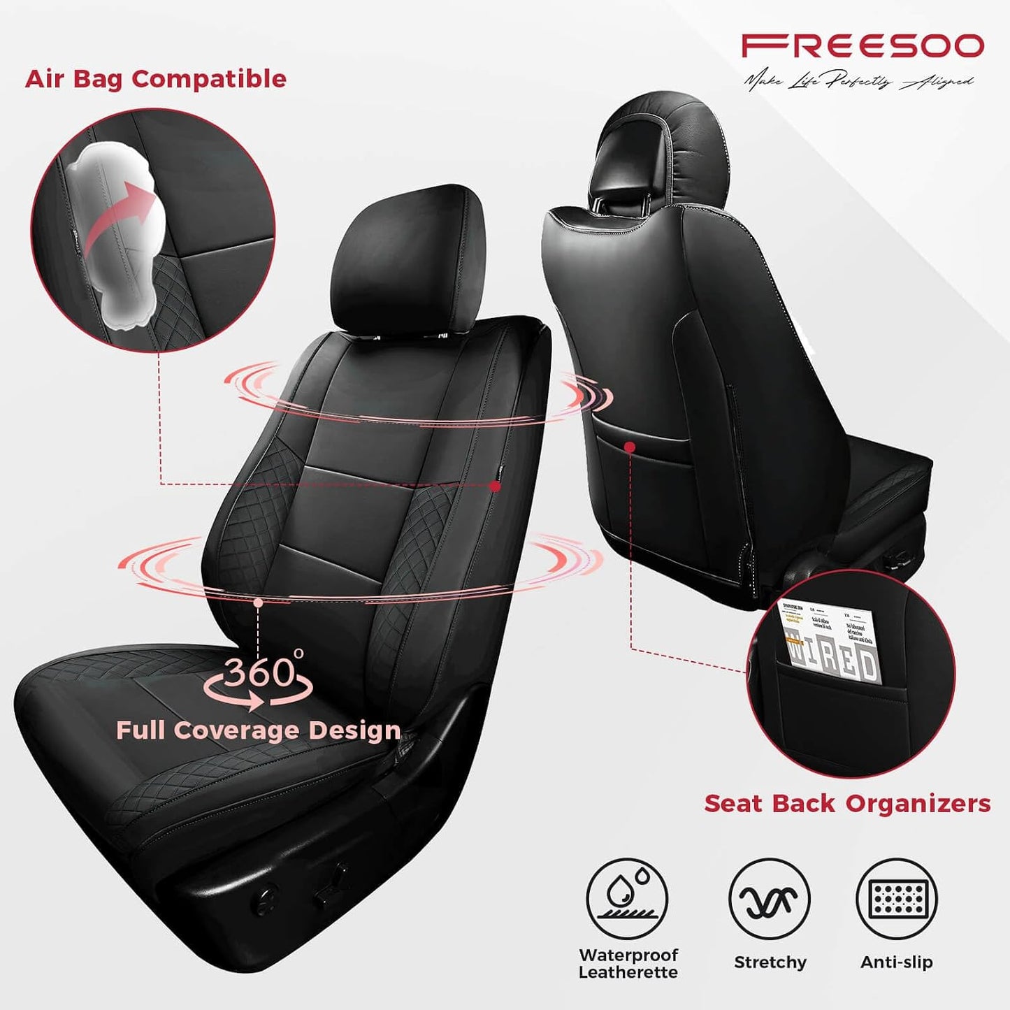 Fundas asientos Jeep Grand Cherokee 2011-21 cuero