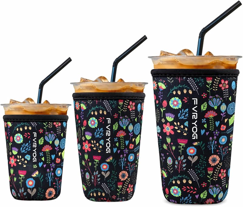 3 Pzas Fundas Neopreno Aisladas para Café 16-32oz