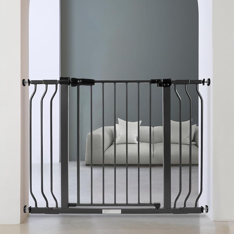 Puerta seguridad bebé mascota 29-43" acero ajustable