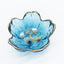 Plato soporte anillos vidrio con flores