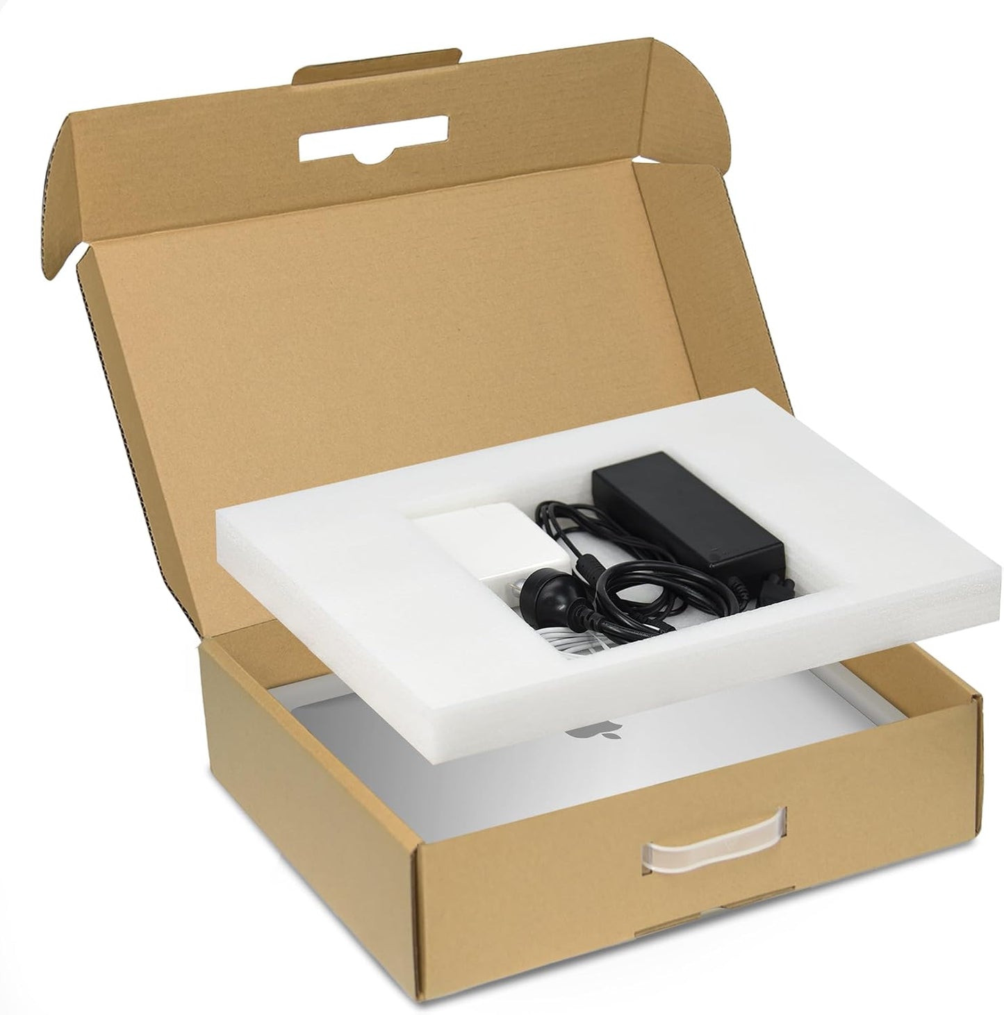 Caja para portátil con espuma 17.3" hecha a mano