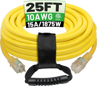 Cable extensión 25ft 10AWG impermeable servicio pesado