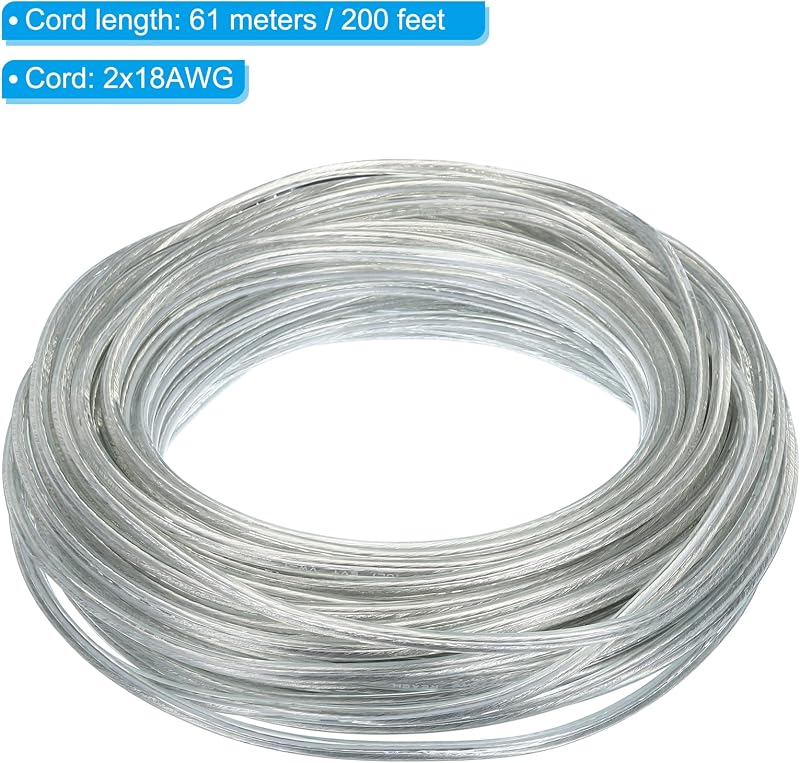 Cable PVC 18/2 200 ft redondo 300V flexible para LED audio