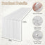 2 Pzas Funda Mesa Encaje Blanco 30x120pulg Para Boda Fiesta