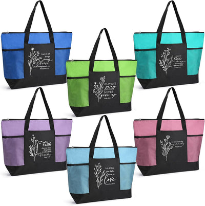 Bolsa regalo cristiana con bolsillo para mujer docente