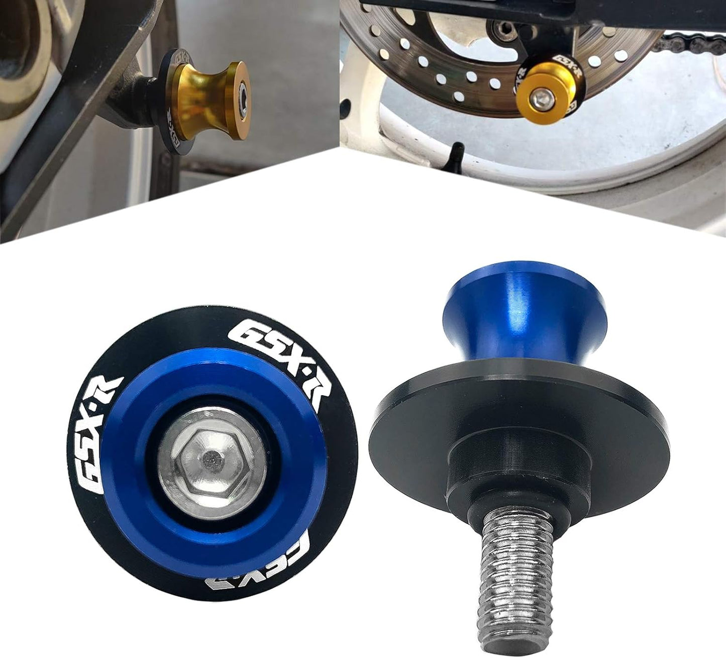 Tornillos Swing Arm Stand M8x1.5 Aluminio Suzuki GSX-R