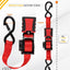 4 Correas Retráctiles 1pulg x6ft Mango Acero Goma Ganchos S 1500lb