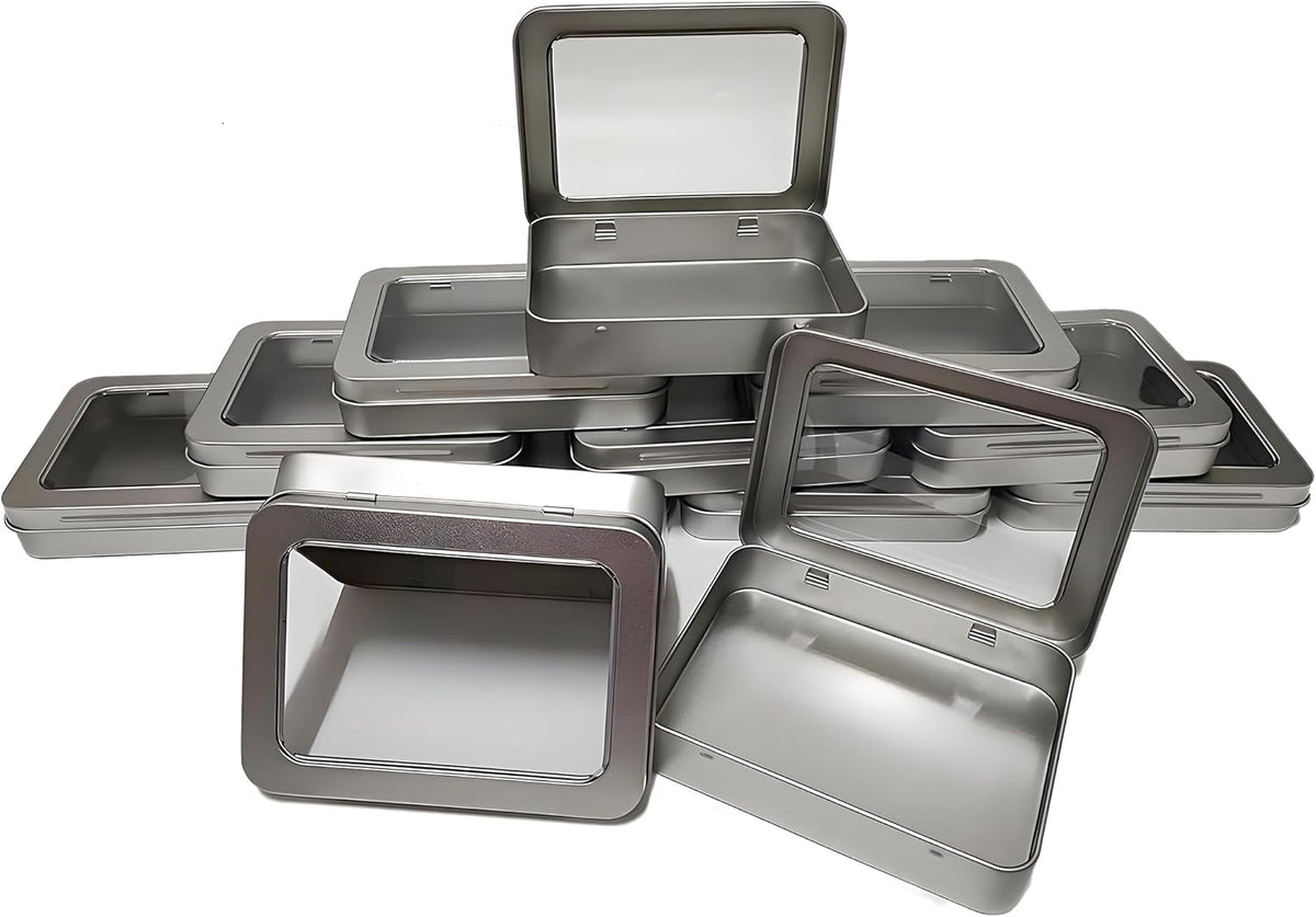 Caja mini latas Altoid 12 pzas con tapa transparente