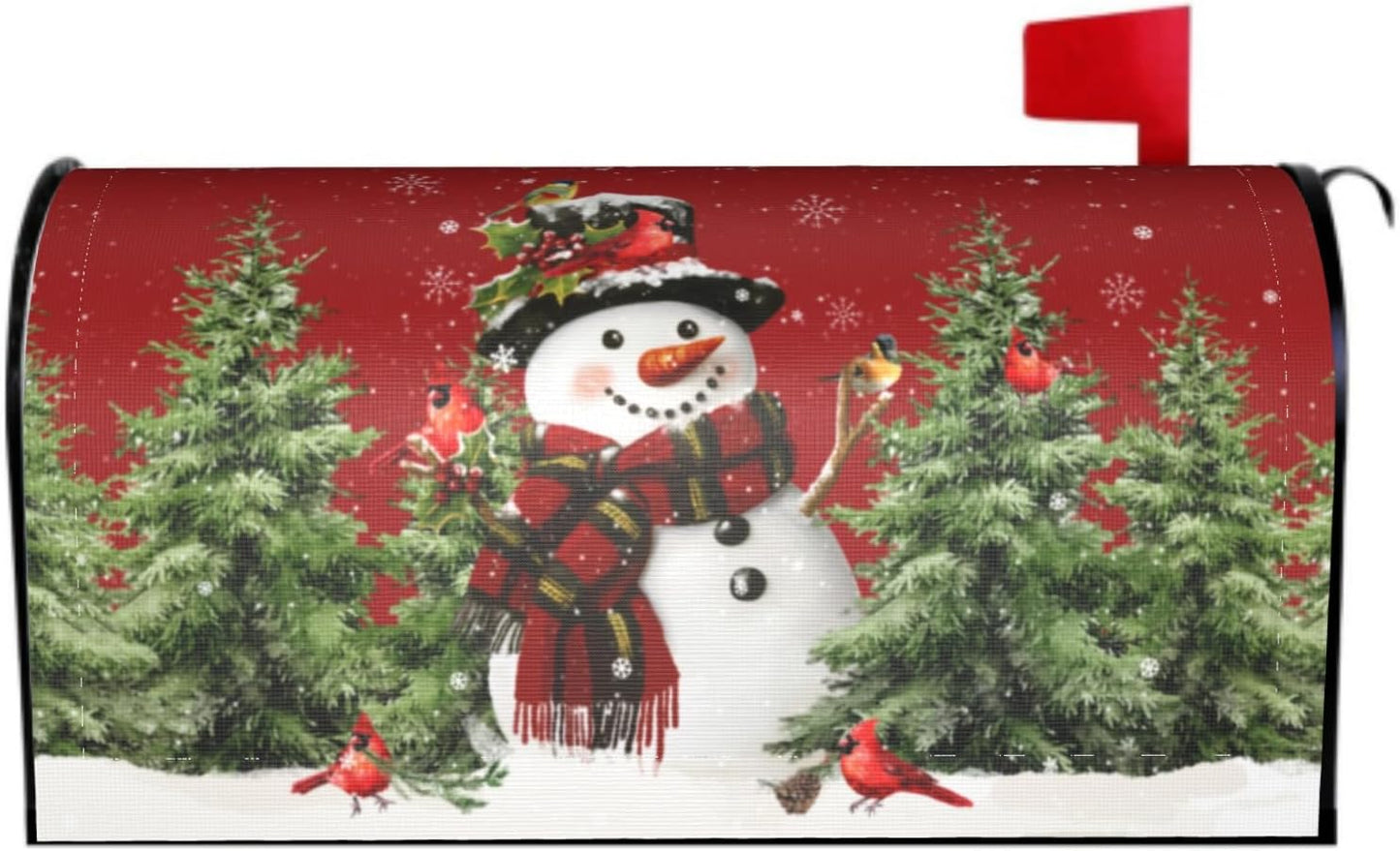 Cubierta magnética buzón navidad muñeco nieve 64,7x53,3cm