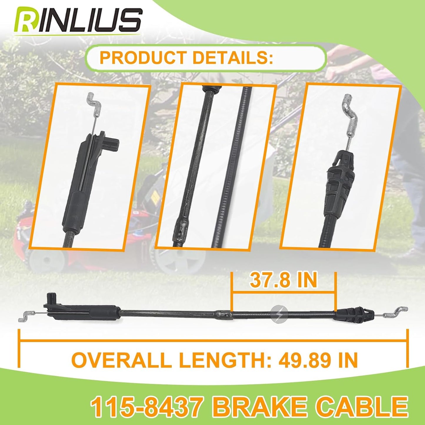 Cable freno cortacésped Toro Recycler 22"C 115-8437