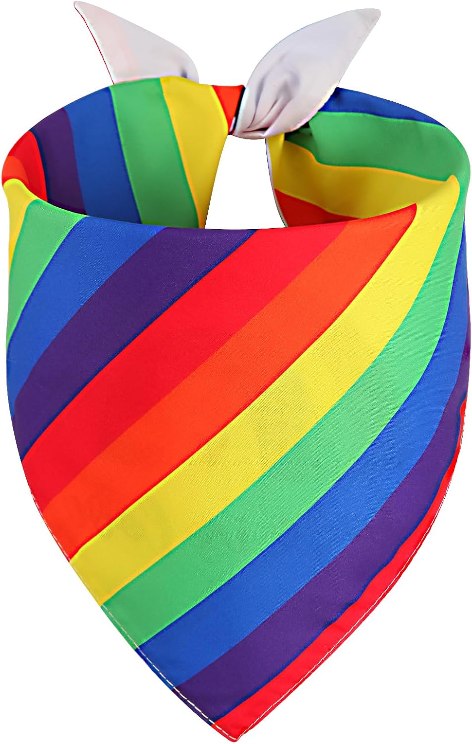 Bufanda arcoíris para cachorros triangular reversible