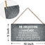 Cartel No Soliciting de madera para puerta vintage