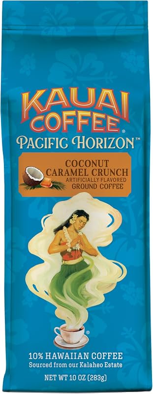 Café molido suave rico tostado medio caramelo coco tropical 10oz