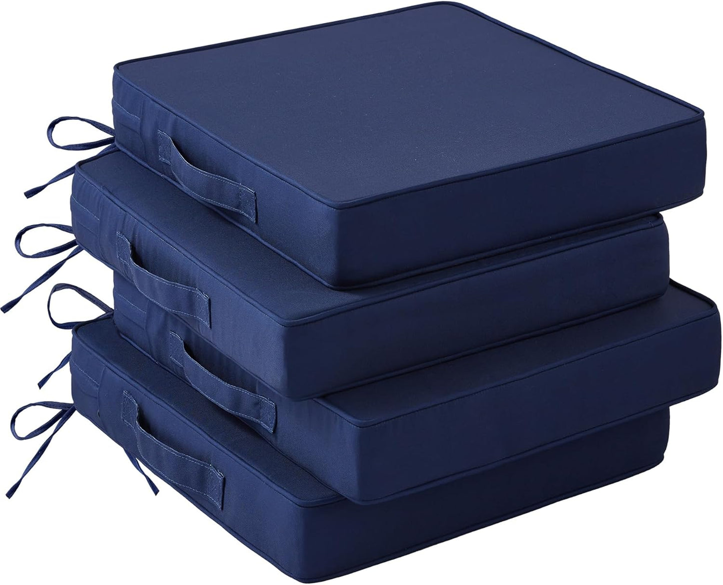 4 Pzas Cojines Impermeables para Sillas Exterior 19x19x3pulg