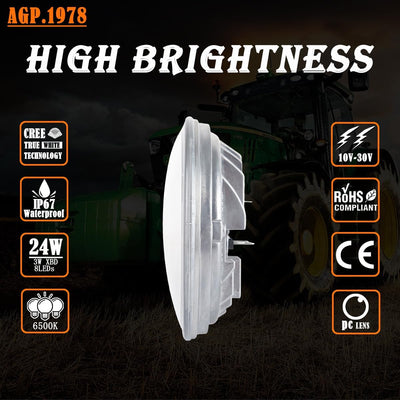 Bombilla LED 24W sellada para tractor John Deere 9200