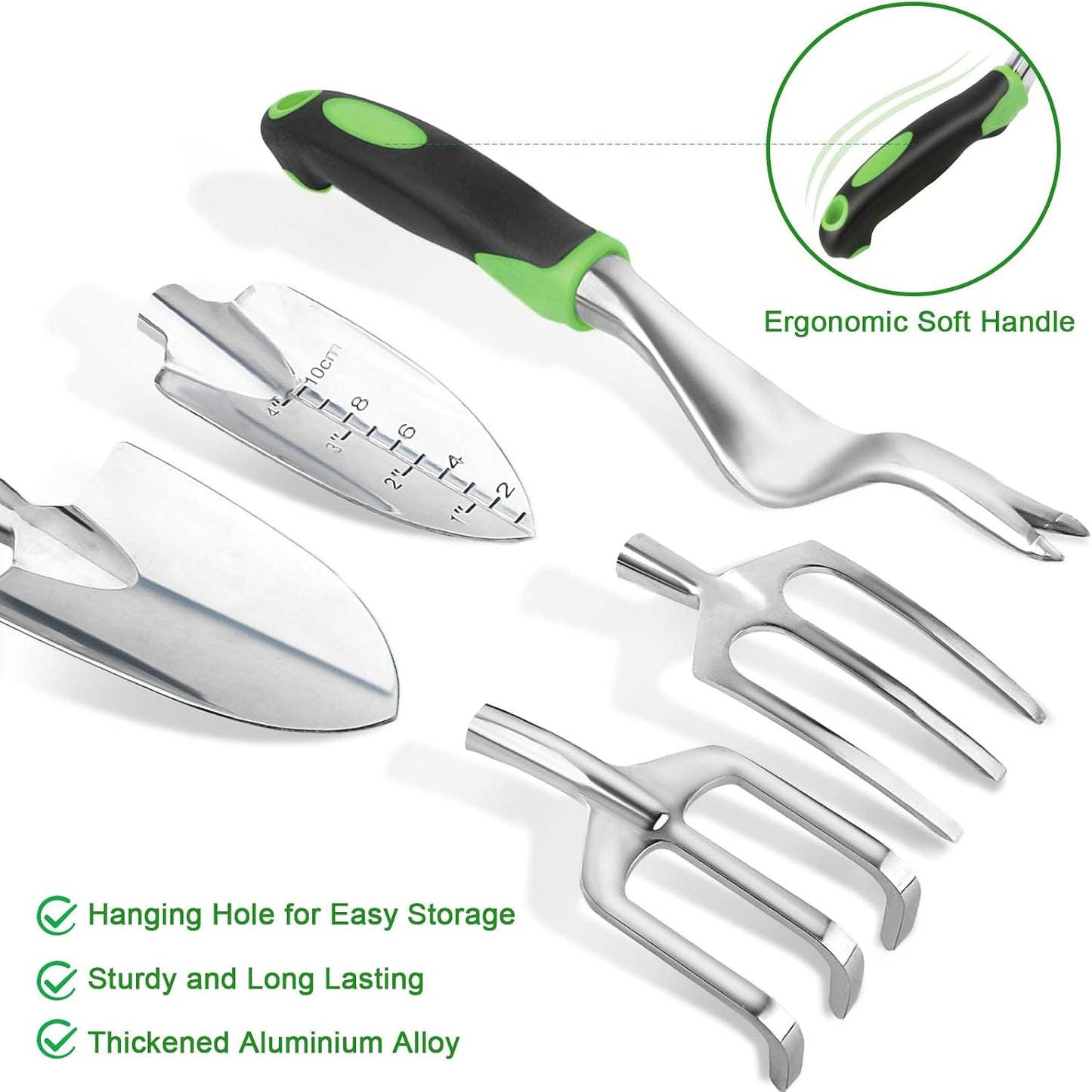 Set 8 Pzas Herramientas Jardín Ergonómico Antiderrap