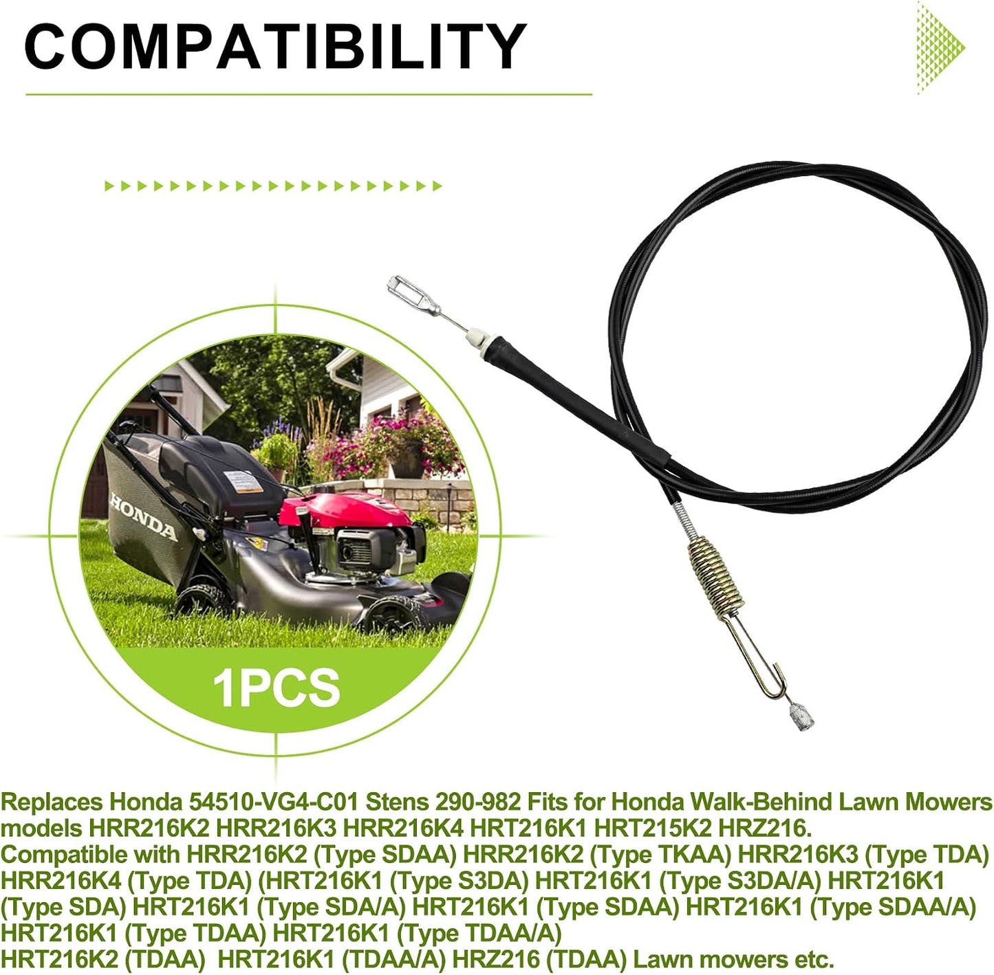Cable embrague cortacésped Honda HRR2162SDA 54510-VG4-C01