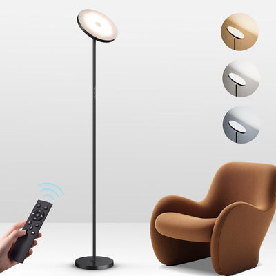 Lámpara pie sala led moderna con control remoto 69pulg