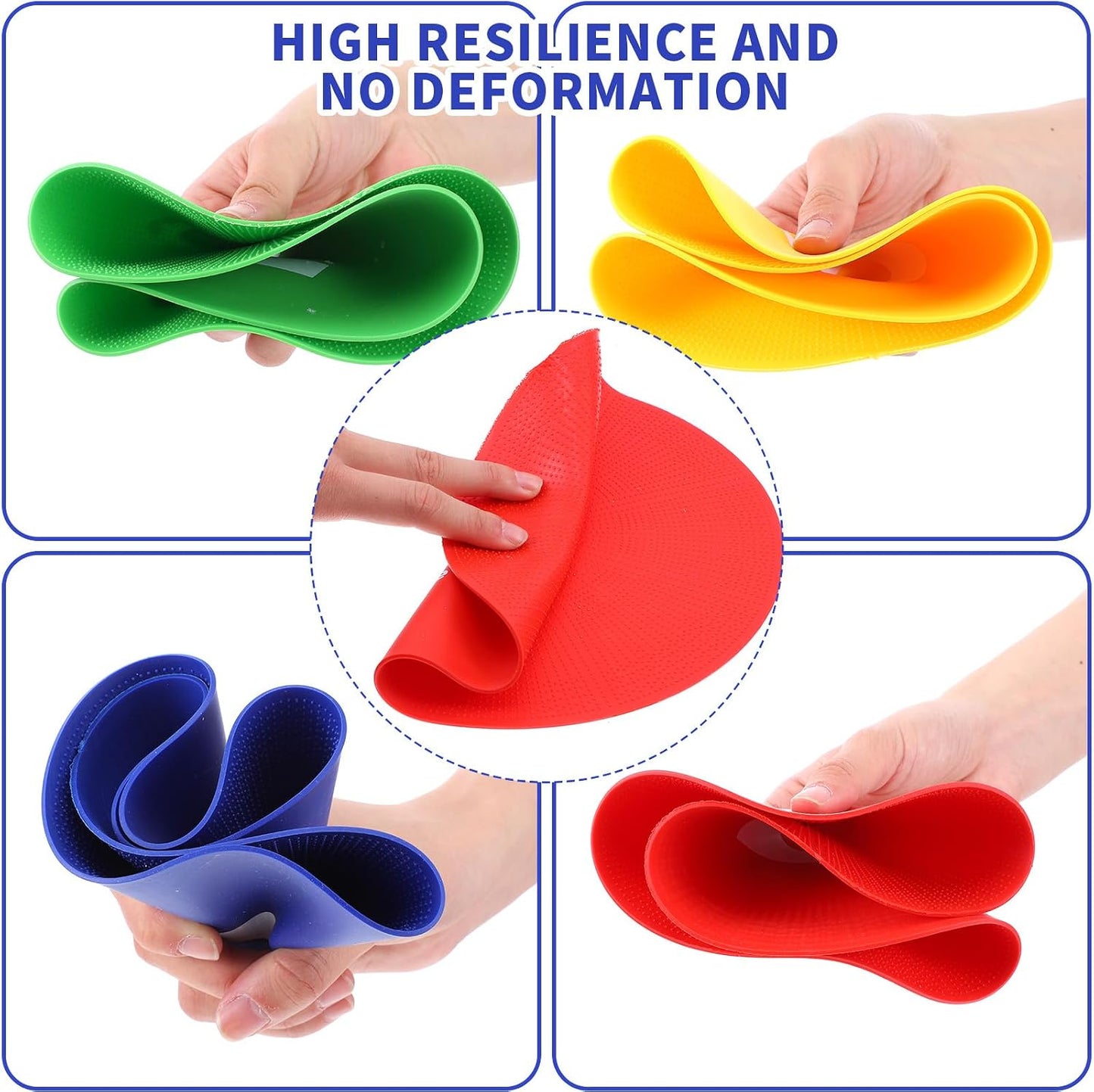 Conos planos polietileno 9" antiderrap para agilidad