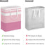 2 Cestas Lavandería Impermeables Plegables 125pulg Azul Rosa