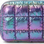 Bolsa cosméticos acolchada para mujer morado deslumbrante