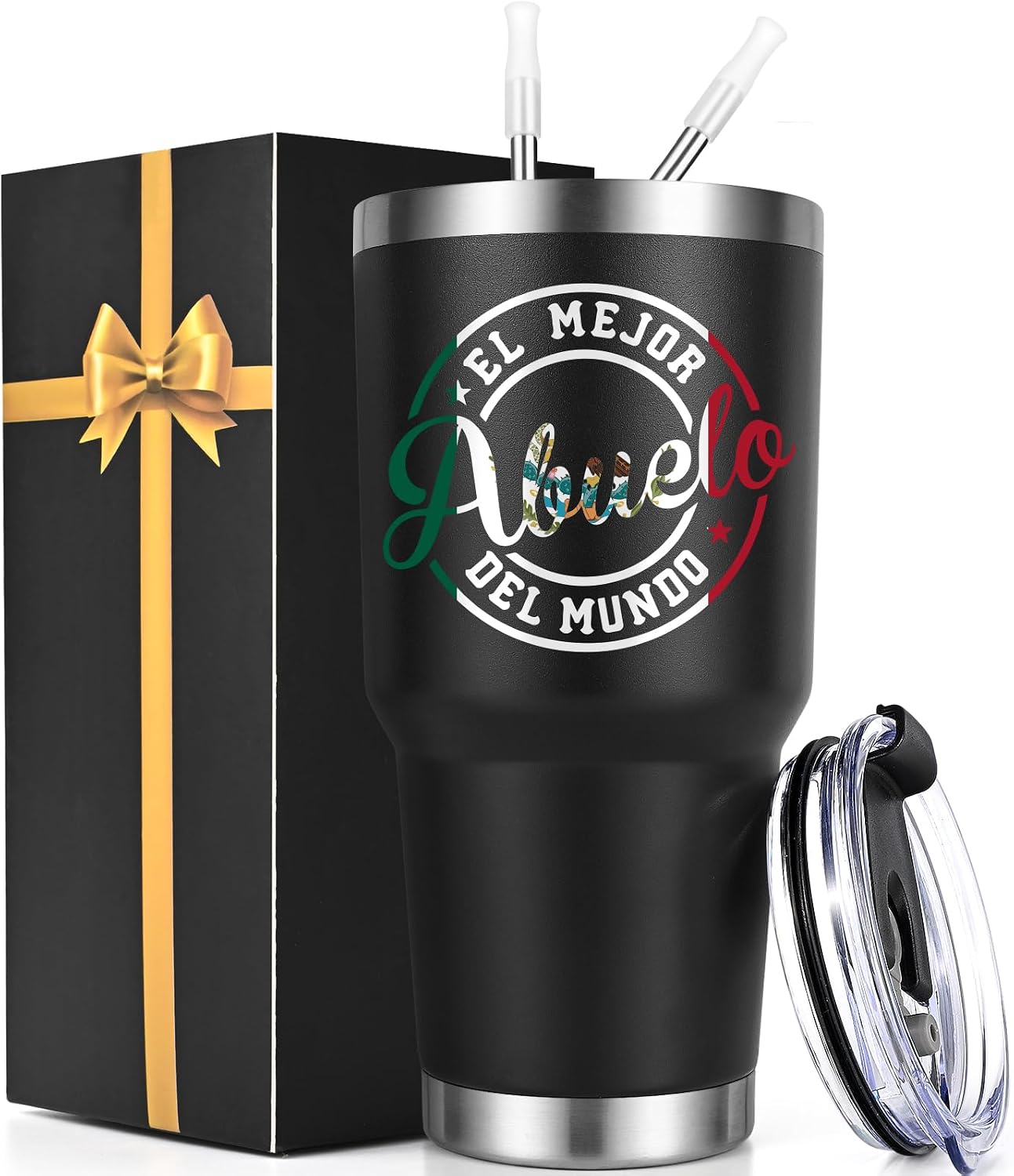 Vaso térmico 30oz regalo abuelo color negro