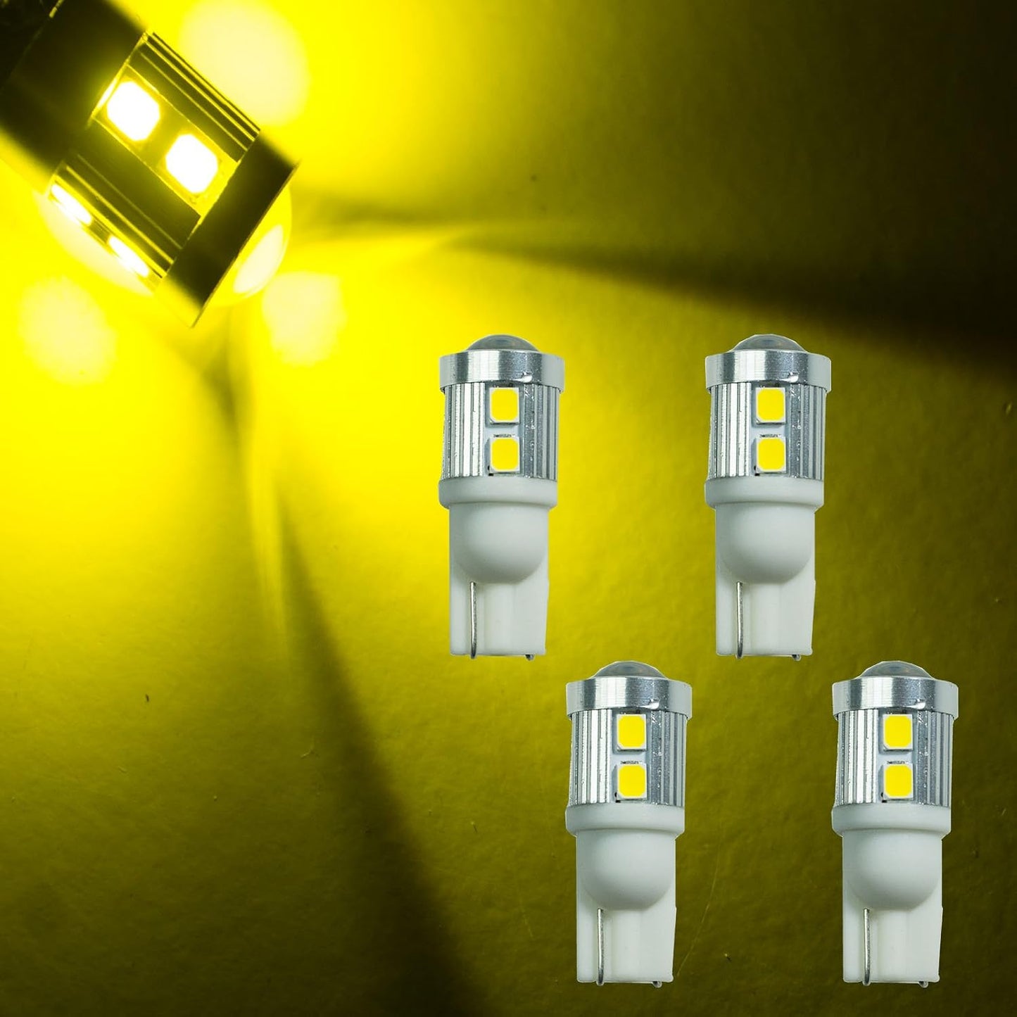 4 Bombillas LED Señal Giro 9-30V T10
