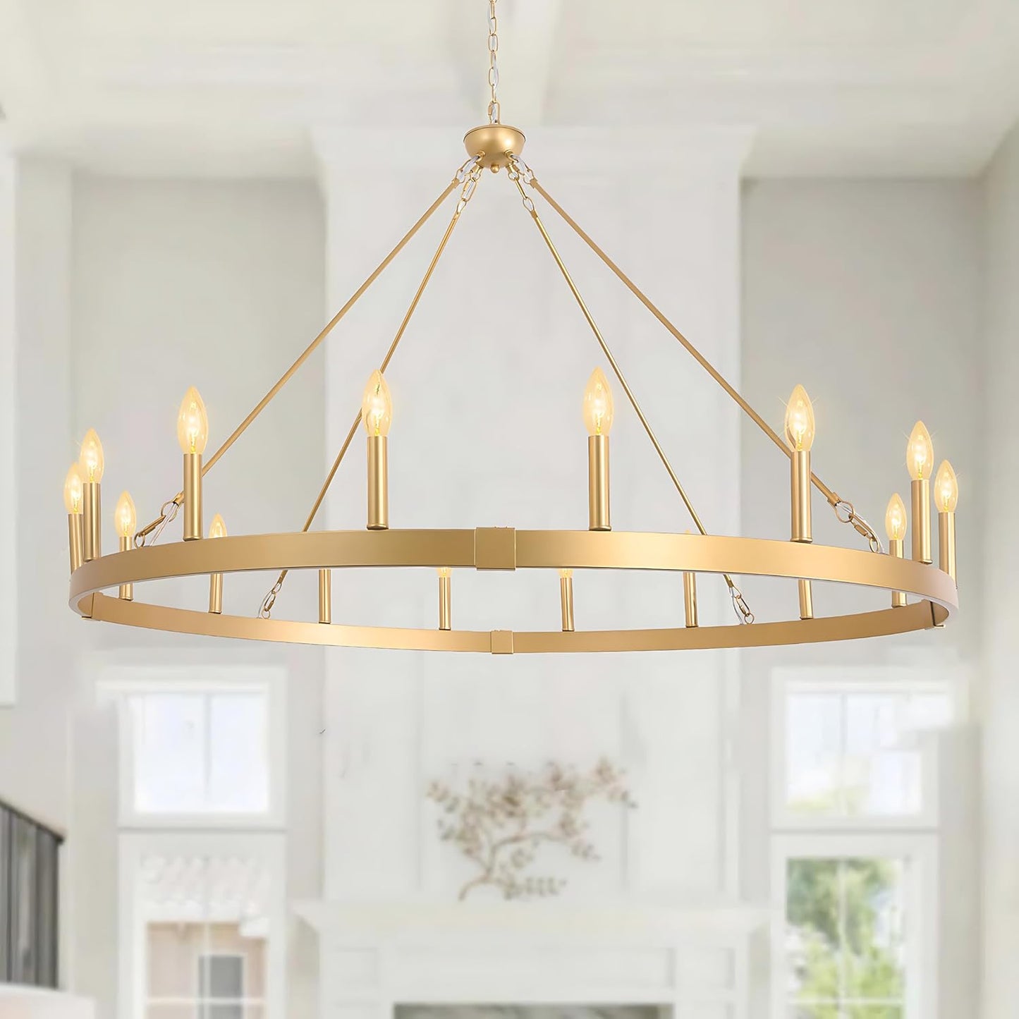 Lámpara araña 48pulg 16 luces para cocina comedor