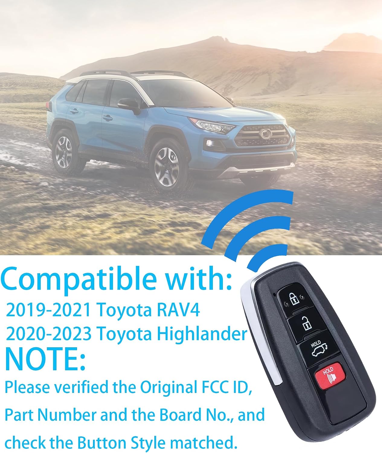 Llave inteligente Toyota Highlander 8990H-0E020
