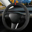 Funda volante gamuza Tesla Modelo 3/Y 14pulg negro