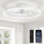 Ventilador techo LED luz regulable 24pulg control remoto