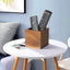 Soporte control remoto madera acacia vintage para 2-3 controles